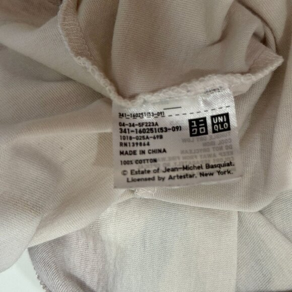 UNIQLO SPRZNY Jean-Michel Basquiat Bird of Paradise Cotton T-Shirt, Men's Small - Picture 12 of 13